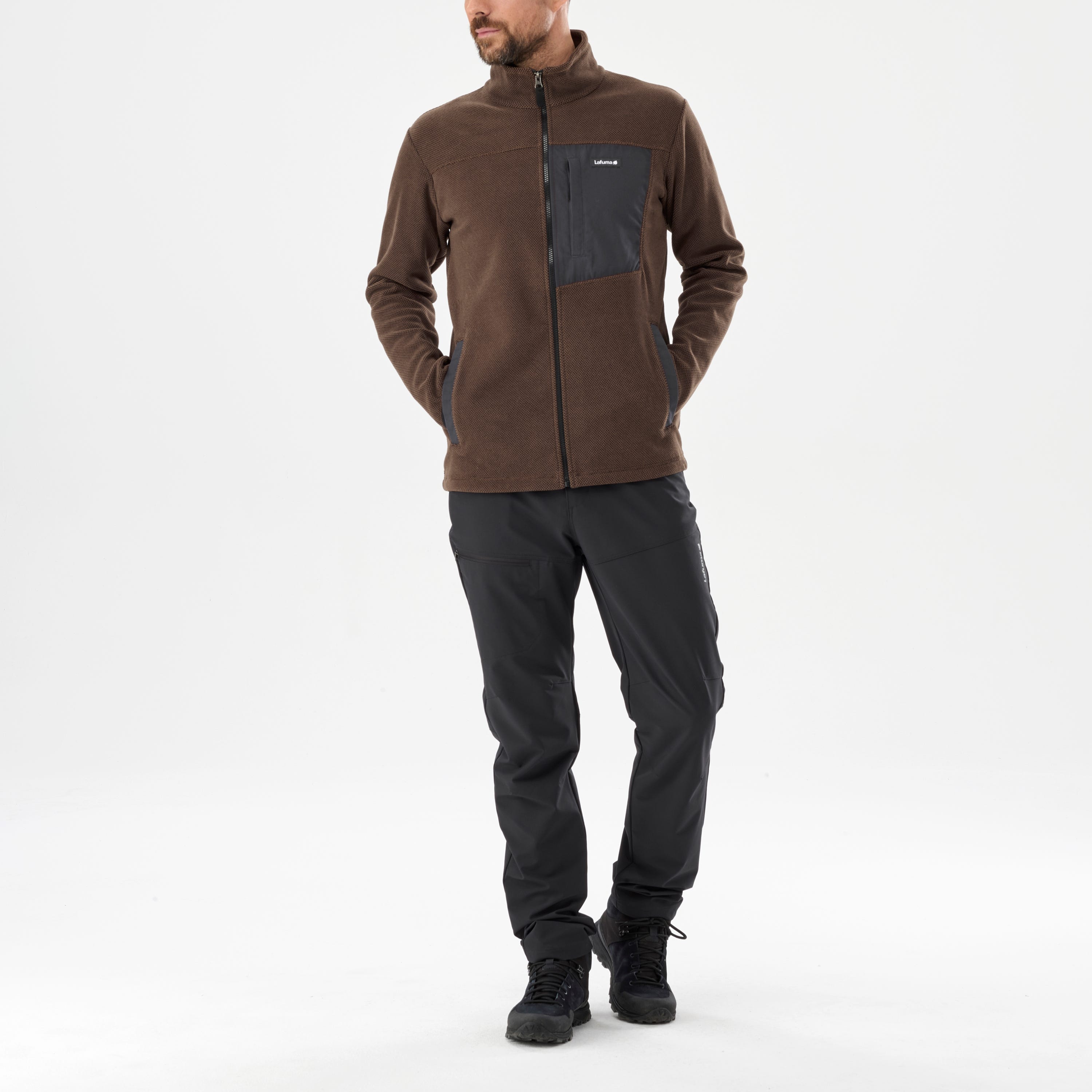 Men's Fleece jacket TECHFLEECE - brown - Fleece jacket